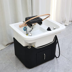 Thai Japanese Head SPA Basin set with UPC Vacuum Plumbing Hair Backwash Basin Breaker Kit - GreenLife - Shampoo Unit