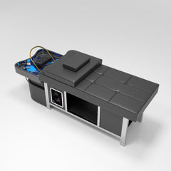 Greenlife Stainless Steel with Ceramic Basin Advanced Thai Head SPA Hair backwash Shampoo Sink Bed