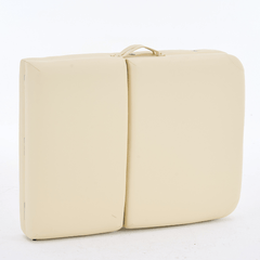 4" thick 3 Section Wooden Greenlife® master Portable Massage Table Cream / Black - MTW131 - GreenLife - Portable Massage Table