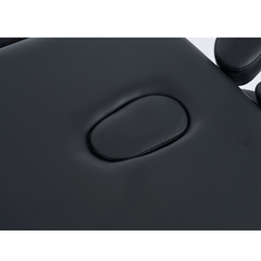 4" thick 3 Section Wooden Greenlife® master Portable Massage Table Cream / Black - MTW131 - GreenLife - Portable Massage Table