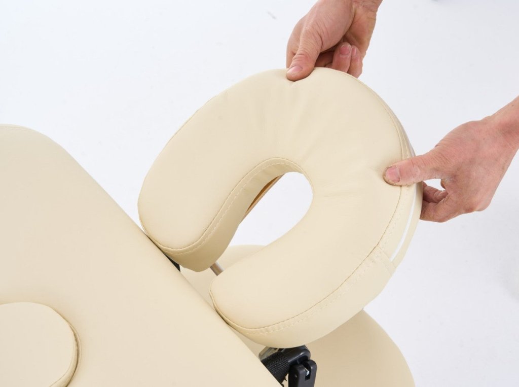 5" thick 2 Section wooden Greenlife ® Portable Massage Table Black / Cream - GreenLife - Portable Massage Table