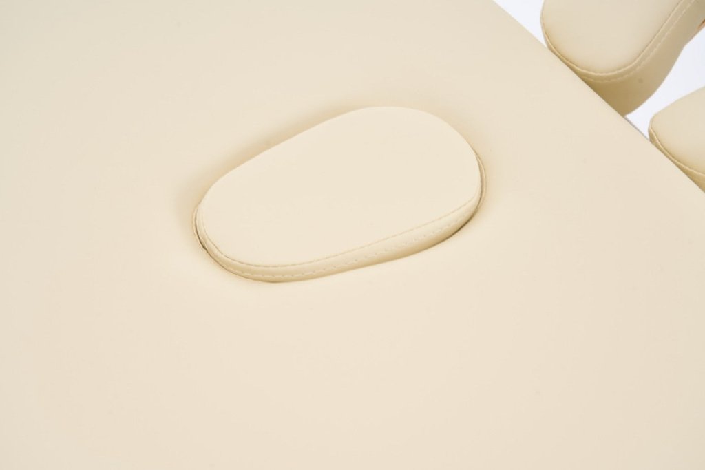 5" thick 2 Section wooden Greenlife ® Portable Massage Table Black / Cream - GreenLife - Portable Massage Table