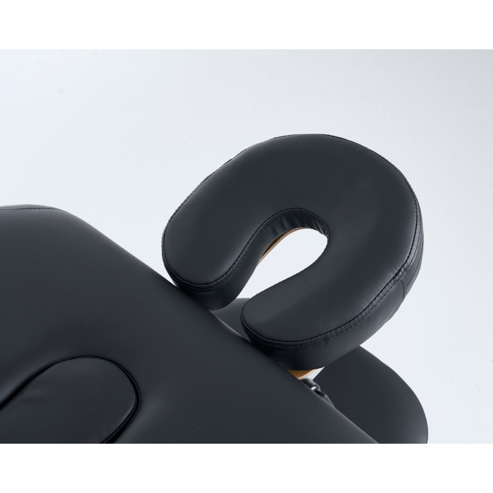 5" thick 2 Section wooden Greenlife ® Portable Massage Table Black / Cream - GreenLife - Portable Massage Table