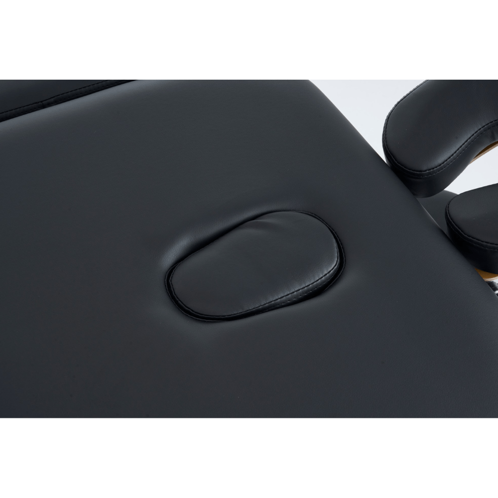 Greenlife 4" master 2 Section Aluminum Portable massage table - Black / Cream MTA121 - GreenLife - Portable Massage Table