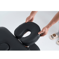 Greenlife 4" master 2 Section Aluminum Portable massage table - Black / Cream MTA121 - GreenLife - Portable Massage Table