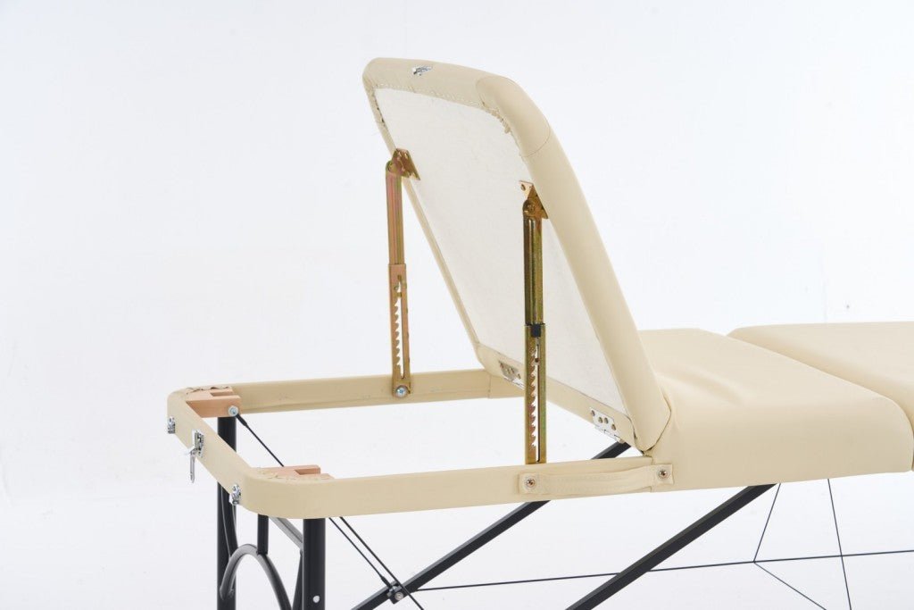 Geenlife ® master 3 - Section 4" Aluminum Portable Massage Table - Black / Cream MTA131 - GreenLife - Portable Massage Table