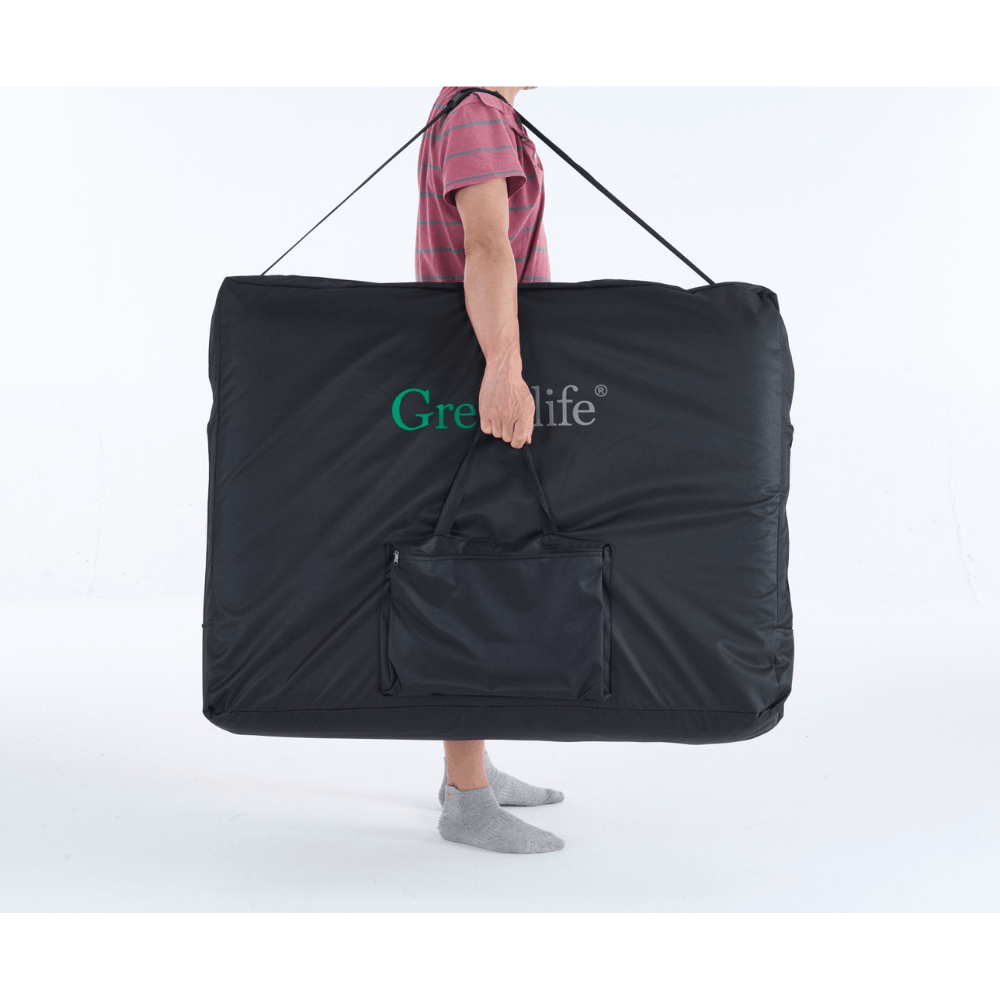 Geenlife ® master 3 - Section 4" Aluminum Portable Massage Table - Black / Cream MTA131 - GreenLife - Portable Massage Table