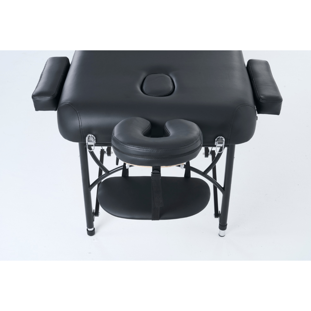 Geenlife ® master 3 - Section 4" Aluminum Portable Massage Table - Black / Cream MTA131 - GreenLife - Portable Massage Table