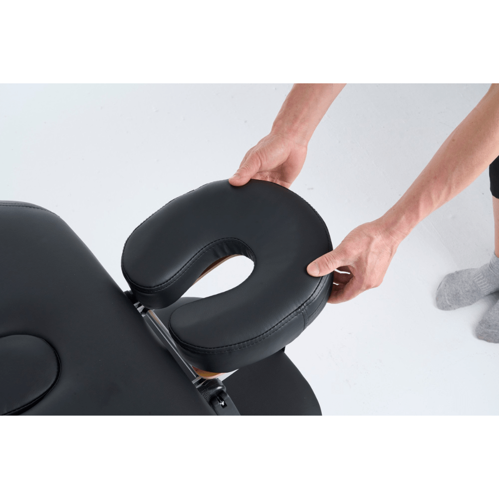 Geenlife ® master 3 - Section 4" Aluminum Portable Massage Table - Black / Cream MTA131 - GreenLife - Portable Massage Table