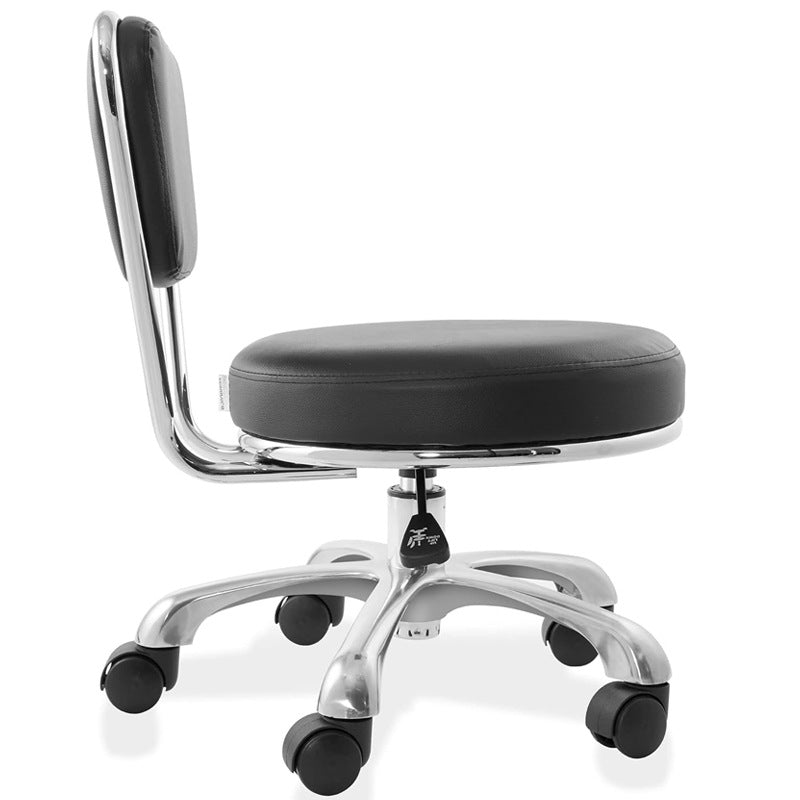 Salon rolling stool with ergonomic back support and adjustable height - Greenlife - Rolling Stools