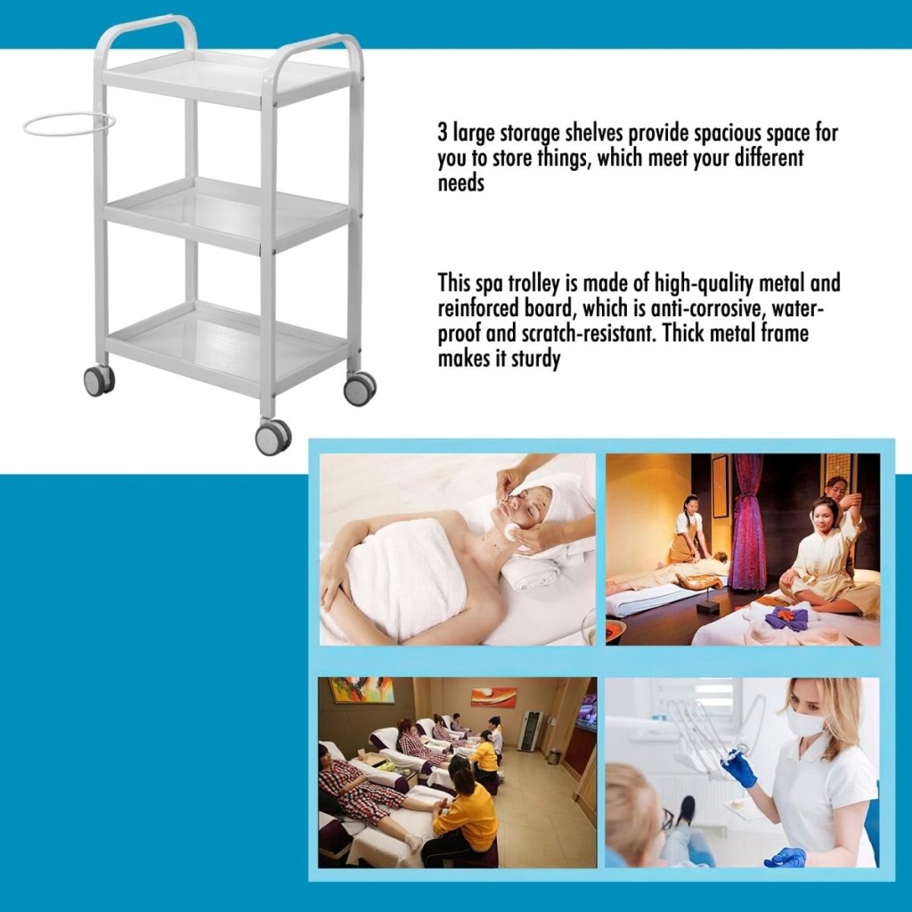 Greenlife ® Spa Clinic Trolley with Built - in Lamp Holder - GreenLife - Trolley