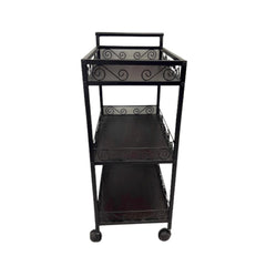 Multi-Function Brown Metal Trolley - GreenLife-Trolley