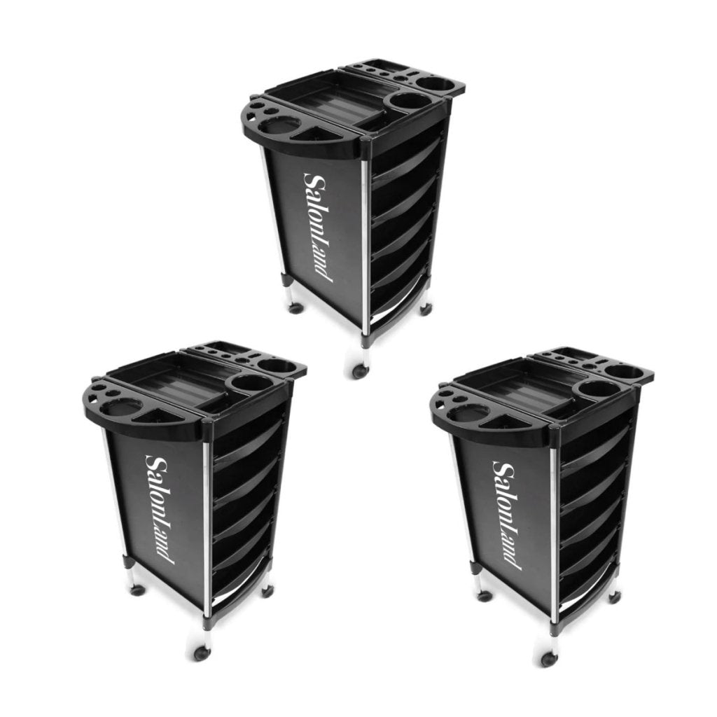 SalonLand Hair Salon Trolley Tools Car Hair Stylist Trolley for Hairdresser - GreenLife - Salon Trolley