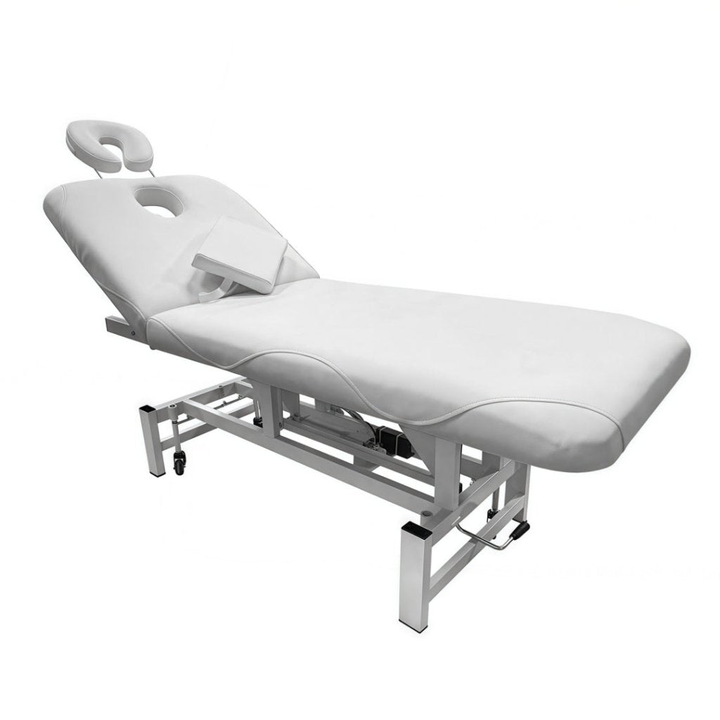 Increased Head Cradle One Motor Electric 2 Section SPA Massage bed with 4 external wheels - GreenLife - Electric Massage Bed