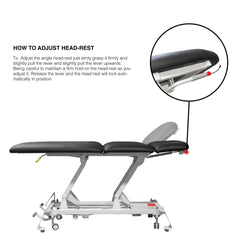 VIVINOVA ® German Dewert ® 2 motors Professional Deluxe Electric Massage Treatment Table RMT Bed - GreenLife - Electric Massage Bed
