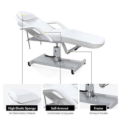 Greenlife 360° Upgraded Hydraulic Facial Bed beauty bed for Spa, Tattoo & Waxing - GreenLife - Facial Bed