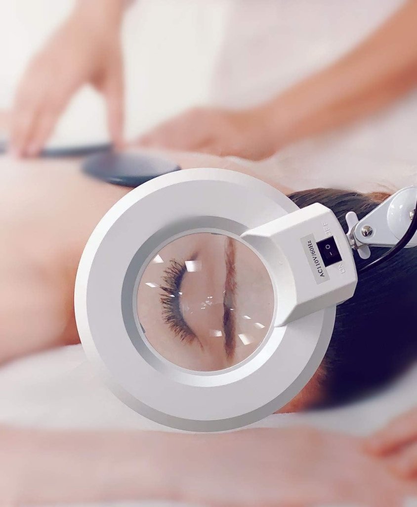 LED 5X Rolling Magnifying Lamp with Adjustable Arms and Rolling stand - GreenLife - Magnifying Lamp