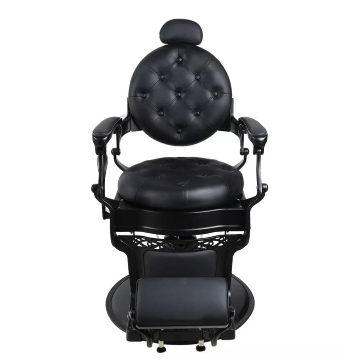 Greenlife ® Crown Premium Heavy Duty Antique Salon Barber Chair Big Plus Pump , Gold / Matte Black ( Model 121951A ) - GreenLife - Barber Chair