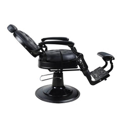 Greenlife ® Crown Premium Heavy Duty Antique Salon Barber Chair Big Plus Pump , Gold / Matte Black ( Model 121951A ) - GreenLife - Barber Chair