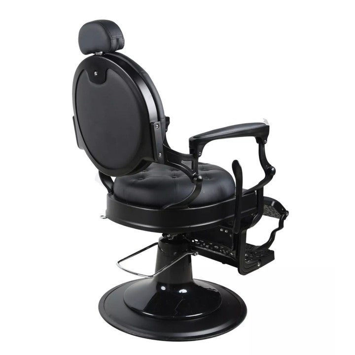 Greenlife ® Crown Premium Heavy Duty Antique Salon Barber Chair Big Plus Pump , Gold / Matte Black ( Model 121951A ) - GreenLife - Barber Chair