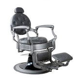 Flash SALE~! Premium Antique Salon Barber Chair (Matte Gun Grey color) - GreenLife - Barber Chair