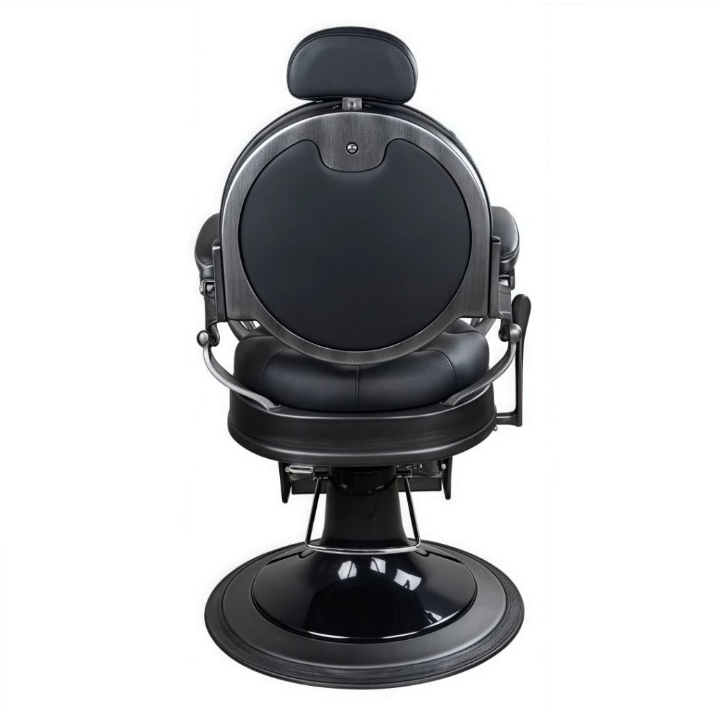 Premium Antique Salon Barber Chair (Matte Gun Grey color) - BC511 - GreenLife - Barber Chair