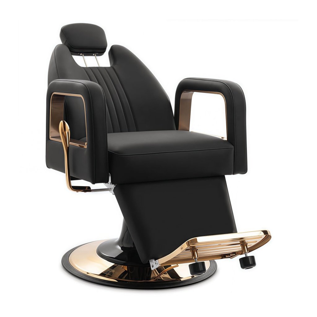 Greenlife Marina Luxury Beauty Salon Hairdressing Barber chair - white or black with gold - GreenLife - Reclining Chairs