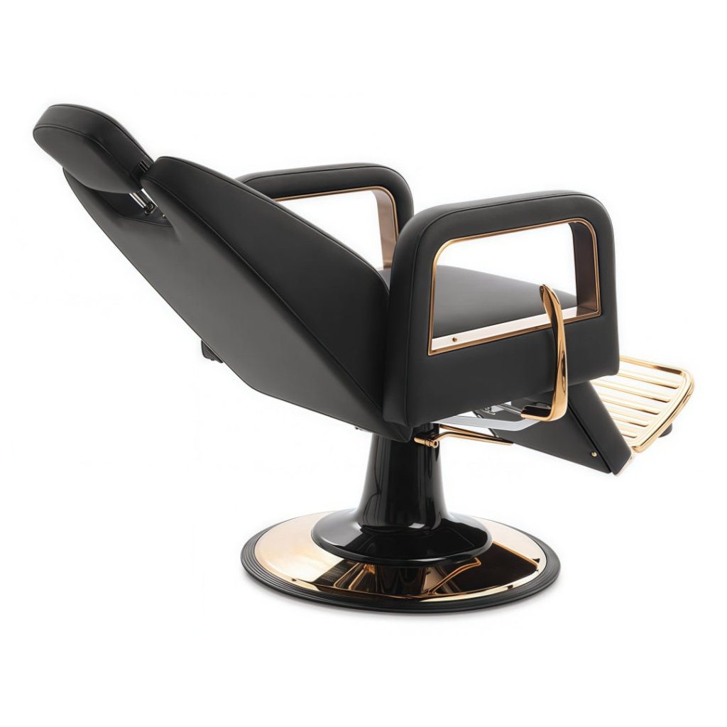 Greenlife Marina Luxury Beauty Salon Hairdressing Barber chair - white or black with gold - GreenLife - Reclining Chairs