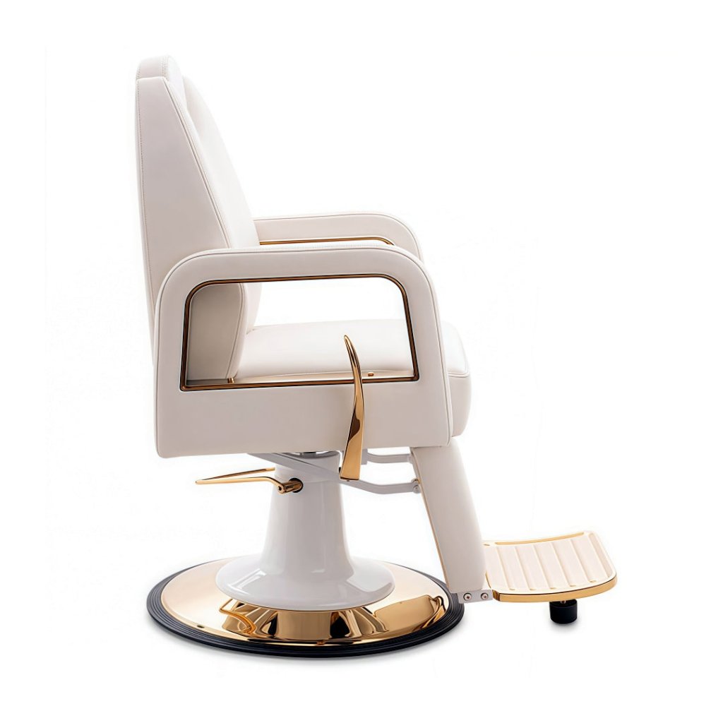 Greenlife Marina Luxury Beauty Salon Hairdressing Barber chair - white or black with gold - GreenLife - Reclining Chairs