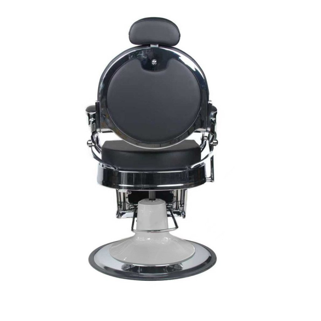 Greenlife ® Galaxy Premium Antique Salon Barber Chair - silver and black BC 501 - GreenLife - Barber Chair