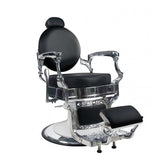 Greenlife ® Galaxy Premium Antique Salon Barber Chair - silver and black BC 501 - GreenLife - Barber Chair