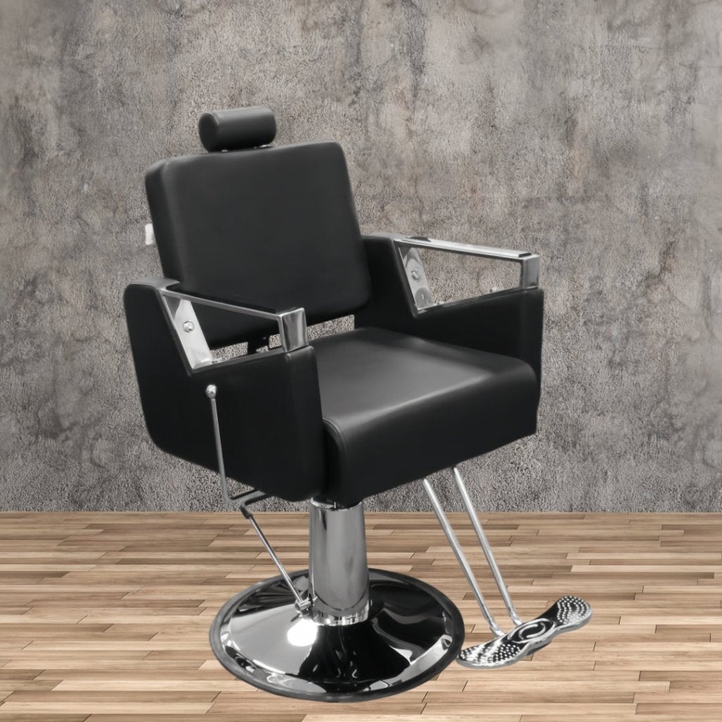 Modern Choice Recline Salon Barber Chair - Modern Sofa Style Heavy Duty PumpMultifunctional Salon Recliner Styling Chair BC 741 - GreenLife - Barber Chair
