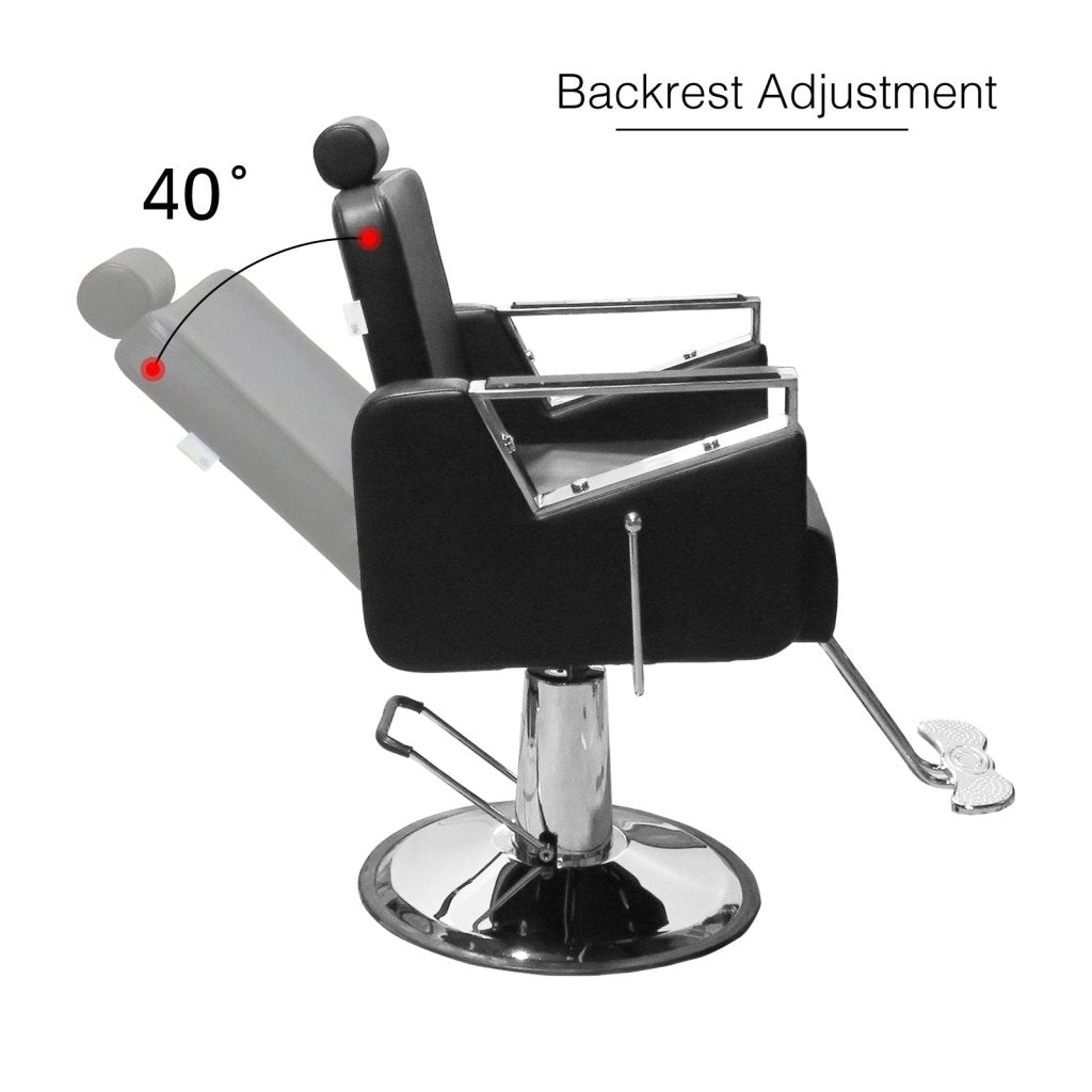 Modern Choice Recline Salon Barber Chair - Modern Sofa Style Heavy Duty PumpMultifunctional Salon Recliner Styling Chair BC 741 - GreenLife - Barber Chair