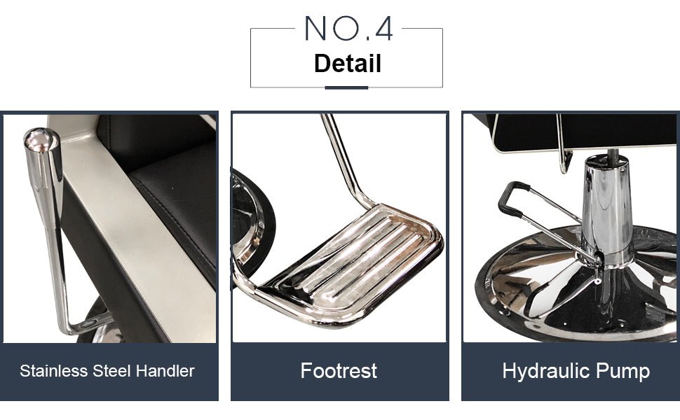 Greenlife Choice ~ Elegant modern Recline Salon Barber Chair - BC 751 - GreenLife - Barber Chair