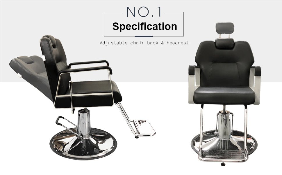 Greenlife Choice ~ Elegant modern Recline Salon Barber Chair - BC 751 - GreenLife - Barber Chair