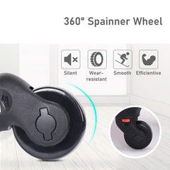 14" 4 In 1 Aluminum Rolling Makeup Case - GreenLife - Makeup Case