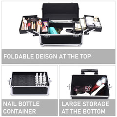 14" 4 In 1 Aluminum Rolling Makeup Case - GreenLife - Makeup Case