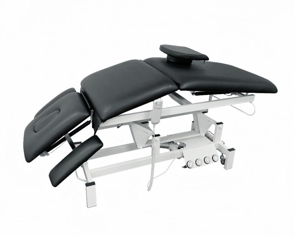 GreenLife ® Rehabilitator Thomas 2 Motors Chiropractic Physiotherapy Massage Electric Treatment Table with 4 wheels - GreenLife - Electric Massage Bed
