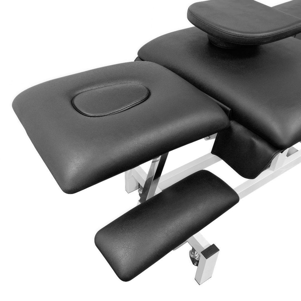 GreenLife ® Thomas Power Chiro Electric Treatment Table with 4 external wheels, two motors, double gas rod hydraulic support leg part - GreenLife - Electric Massage Bed