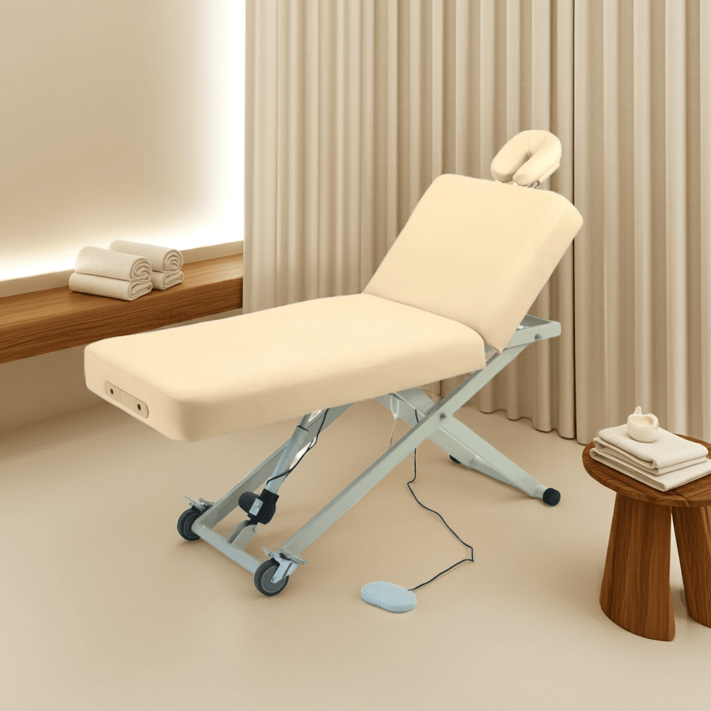 Greenlife Professional Electric Lift Massage Table with Adjustable Backrest - GreenLife - Electric Massage Bed
