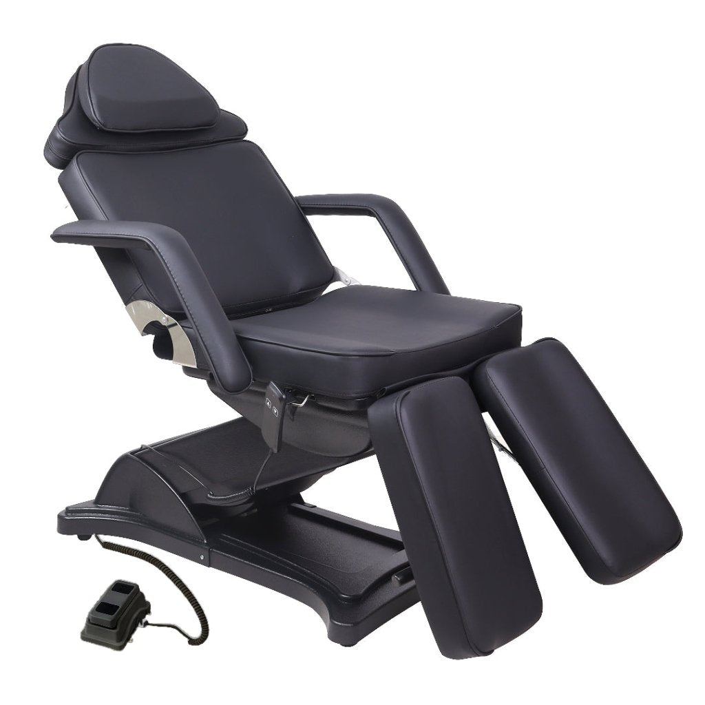 Bliss sepreate legs 1 motor beauty bed for WAX SPA Tatoo Podiatry Pedicure chair black - GreenLife - Electric Beauty Bed
