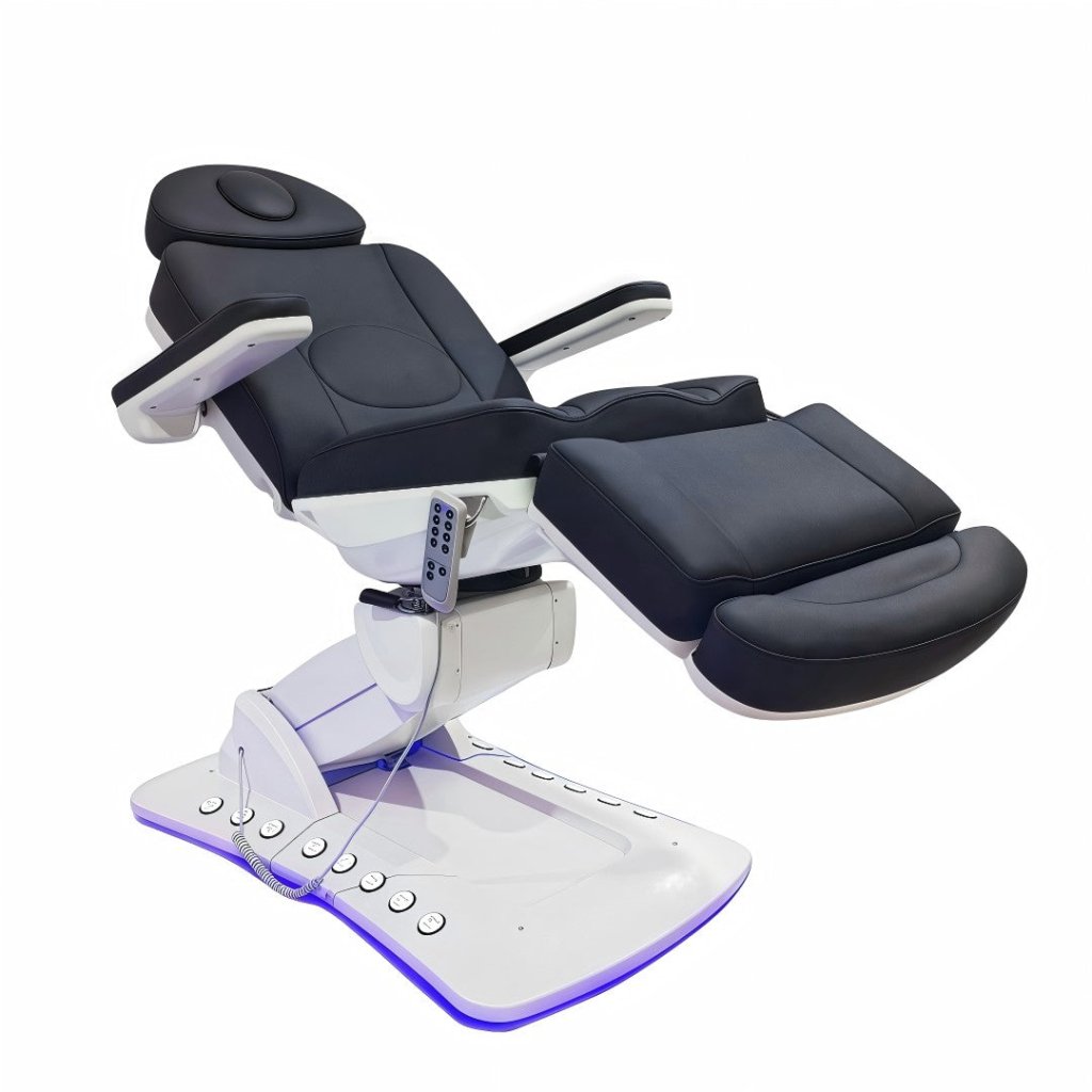 Greenlife ® Ageless 360° Swivel Electric 4 Motors Beauty Eyelash SPA Facial Chair / Table / Bed with build in foot control & Handheld Controler - GreenLife - Electric Beauty Bed