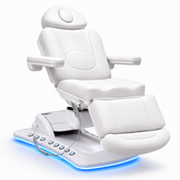 Greenlife Ageless ±180° Swivel Electric 4 Motors Beauty Chair with Heating, Silicone Leather, LED lights & Paper holder