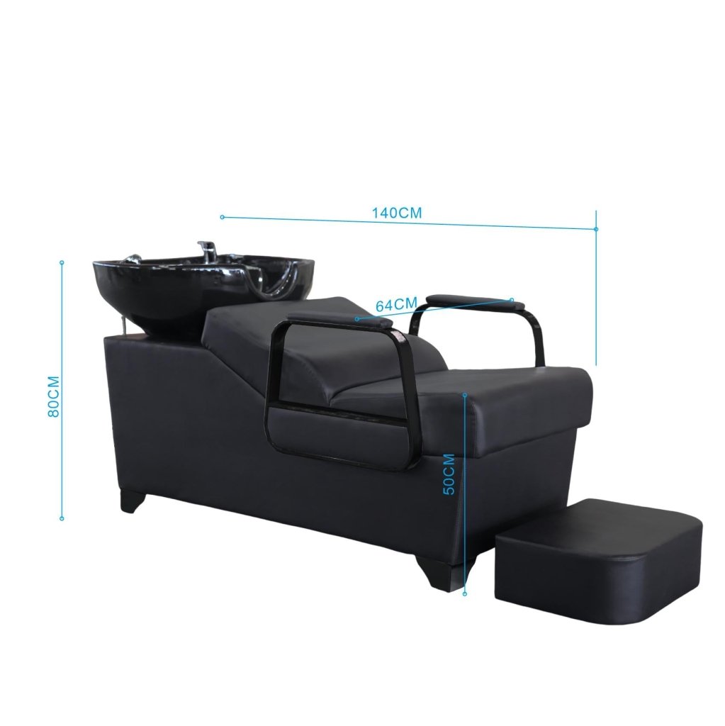 Shampoo Unit Chair with Ceramic Basin UPC Certified Check Valve - GreenLife - Shampoo Unit