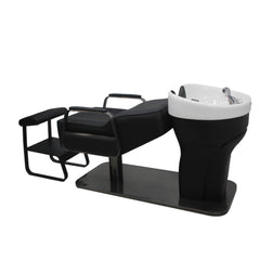 SalonLand Unit semi-reclining Bed Ceramic deep basin for hair Back wash