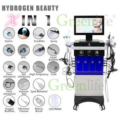 14 in 1 Hydro facial Spa Machine - Free Logo Customization, 15 / 18 in 1 Available Options