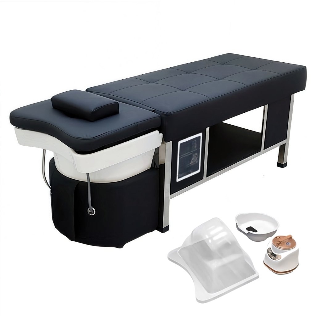 Greenlife Stainless Steel with Ceramic Basin Thai Head SPA Hair backwash Shampoo Sink Bed - GreenLife - Shampoo Unit