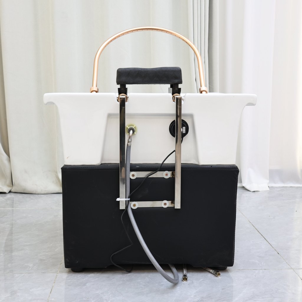 Thai Japanese Head SPA Basin set with UPC Vacuum Plumbing Hair Backwash Basin Breaker Kit - GreenLife - Shampoo Unit