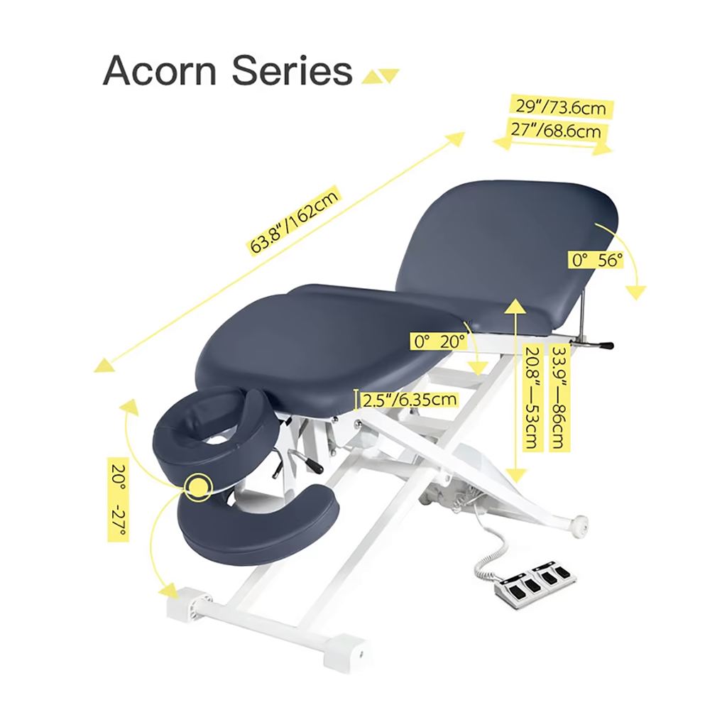 VIVANOVA® 27" EAB One - Motor Humanoid Treatment Bed Electric Lift Massage Table - GreenLife - Electric Massage Bed