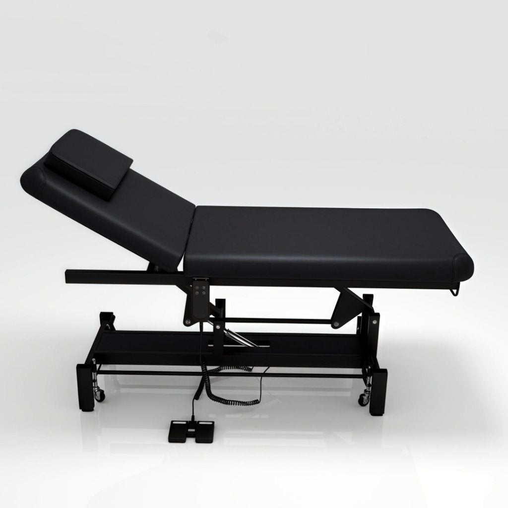 Heavy - Duty RMT Electric Treatment & Medical Examination Bed (Black) 1 motor with Heavier and Thicker Design - GreenLife - Electric Massage Bed